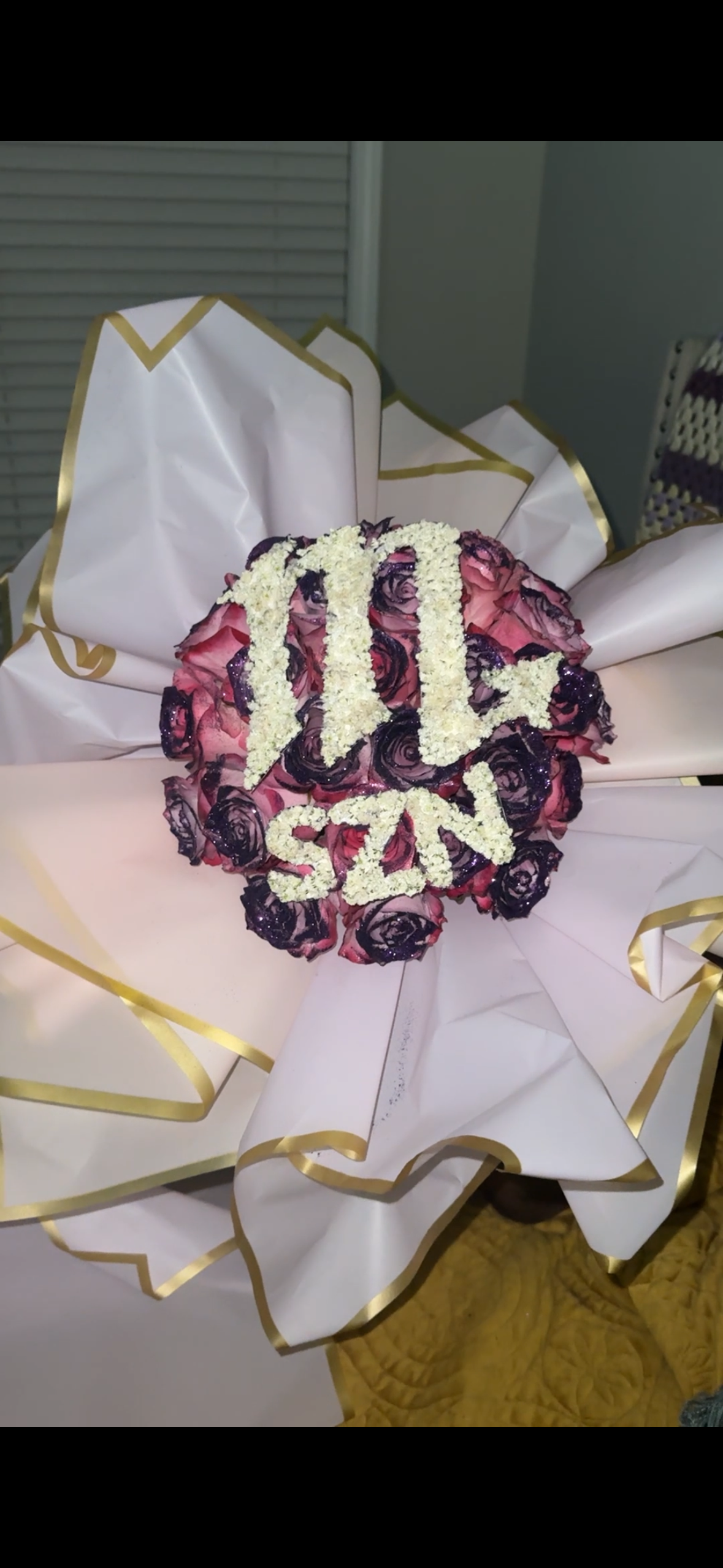 The Customized Message Rose Bouquet